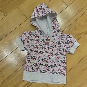 $8 or 3/$20* Barbie butterfly short-sleeved girls hoodie, sz 6
